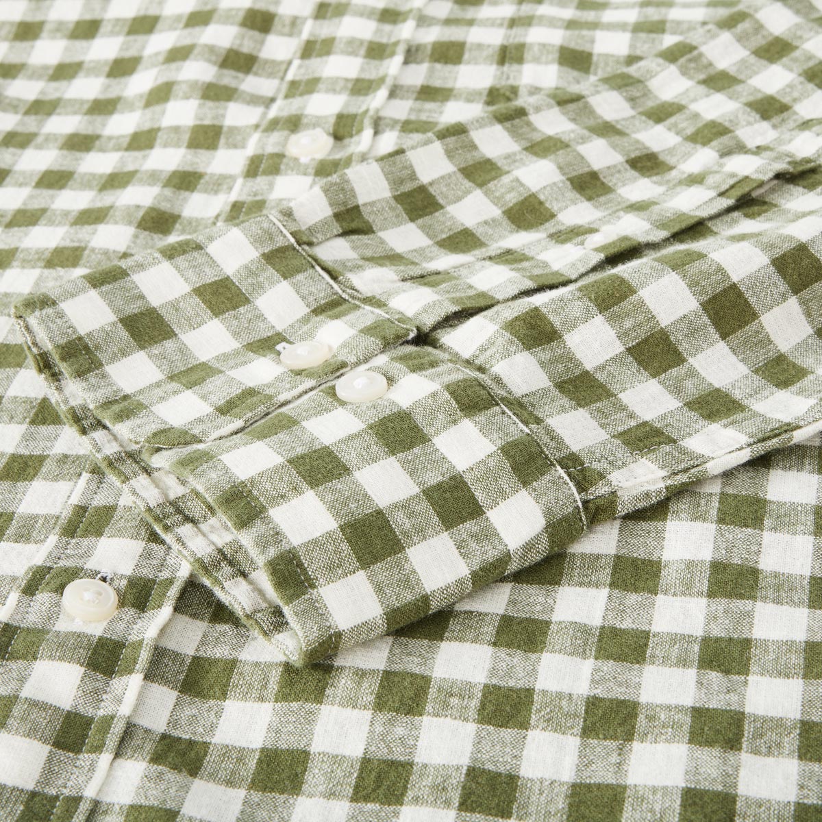 Gant Freizeithemd mit Leinen grün