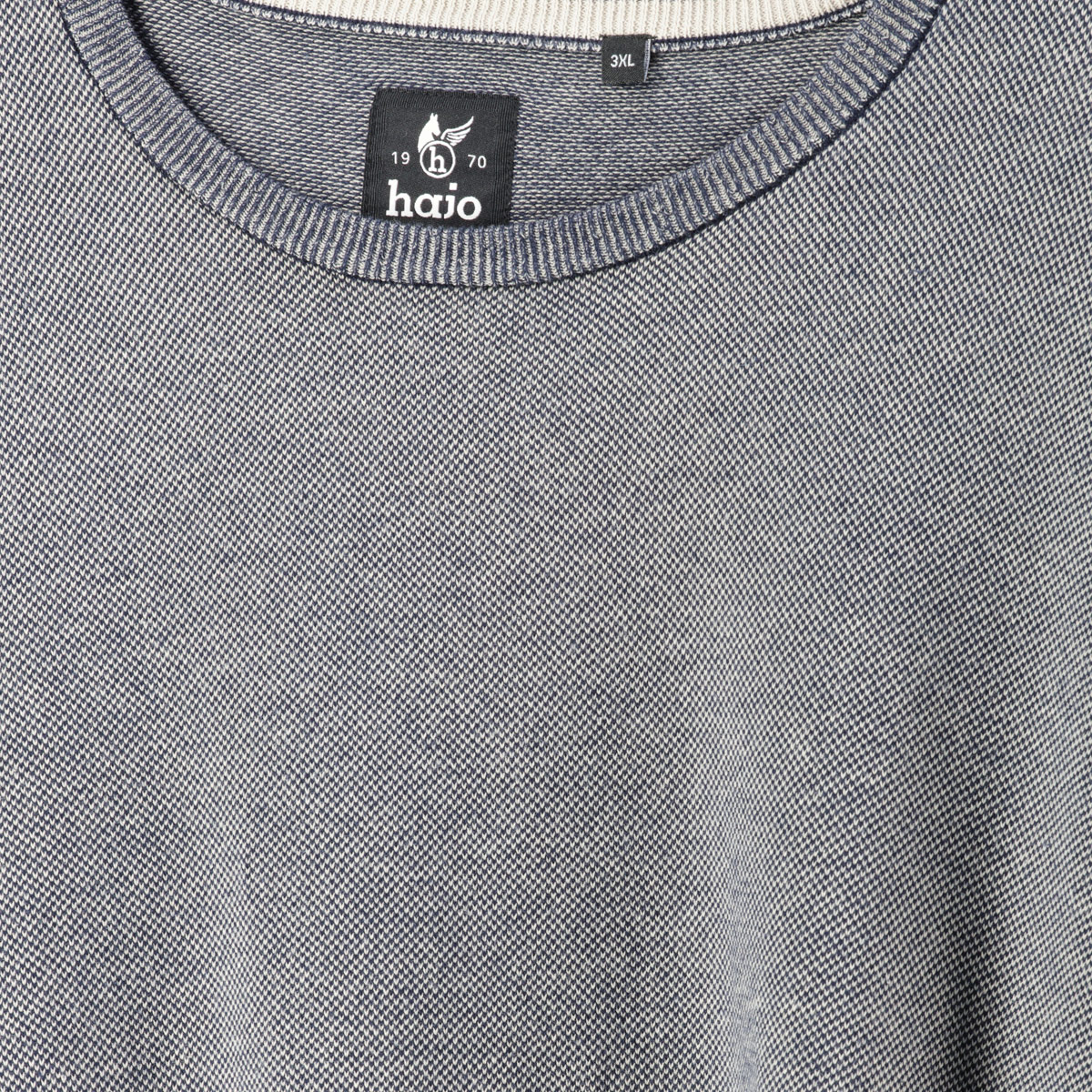 Hajo Strickpullover aus Baumwolle marine