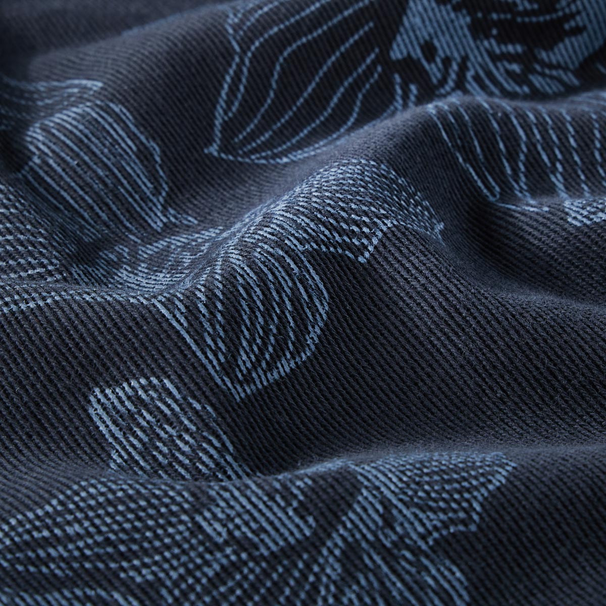 Lerros T-Shirt mit Allover-Muster blau