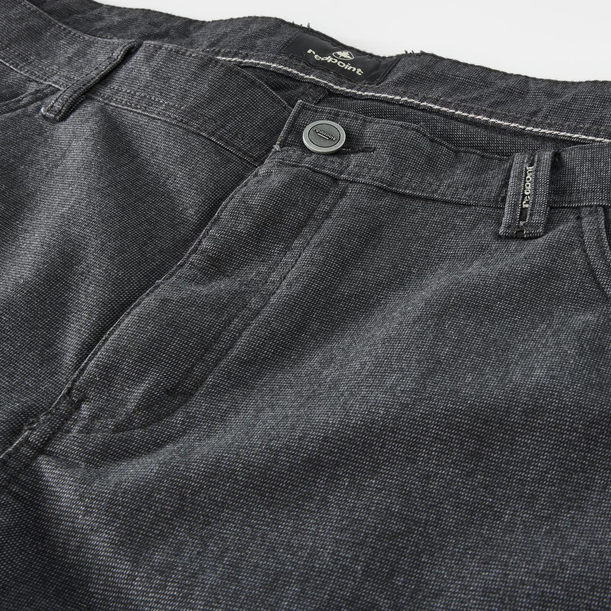 Redpoint 5-Pocket Baumwollhose "Milton" mit Stretch, Regular Fit anthrazit