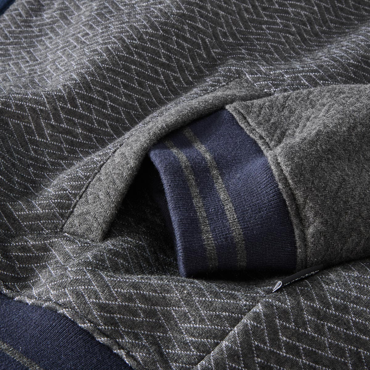 Hajo Sweatjacke aus Baumwollmischung mittelgrau