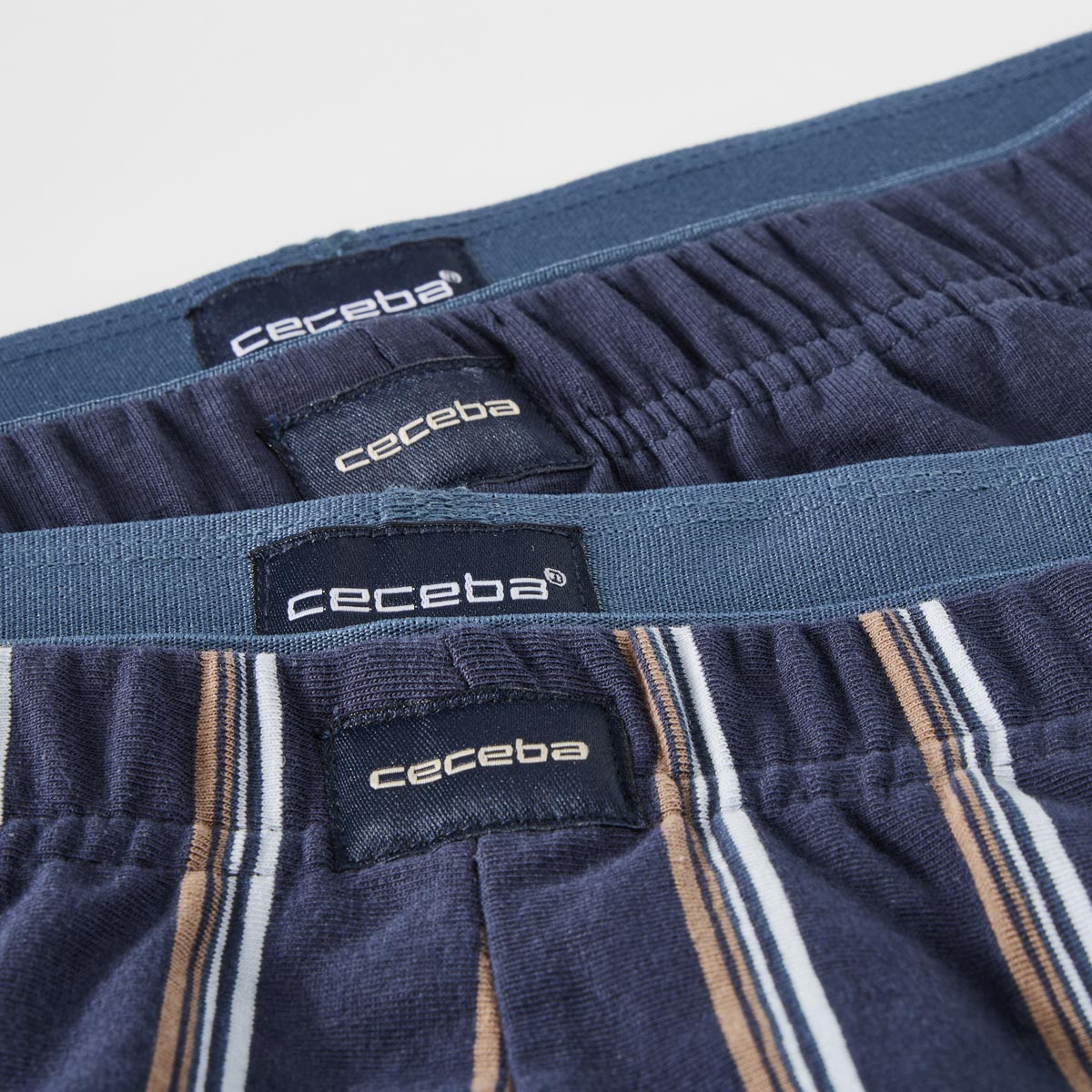 Ceceba Doppelpack Slips aus Baumwolljersey, elastisch und weich blau