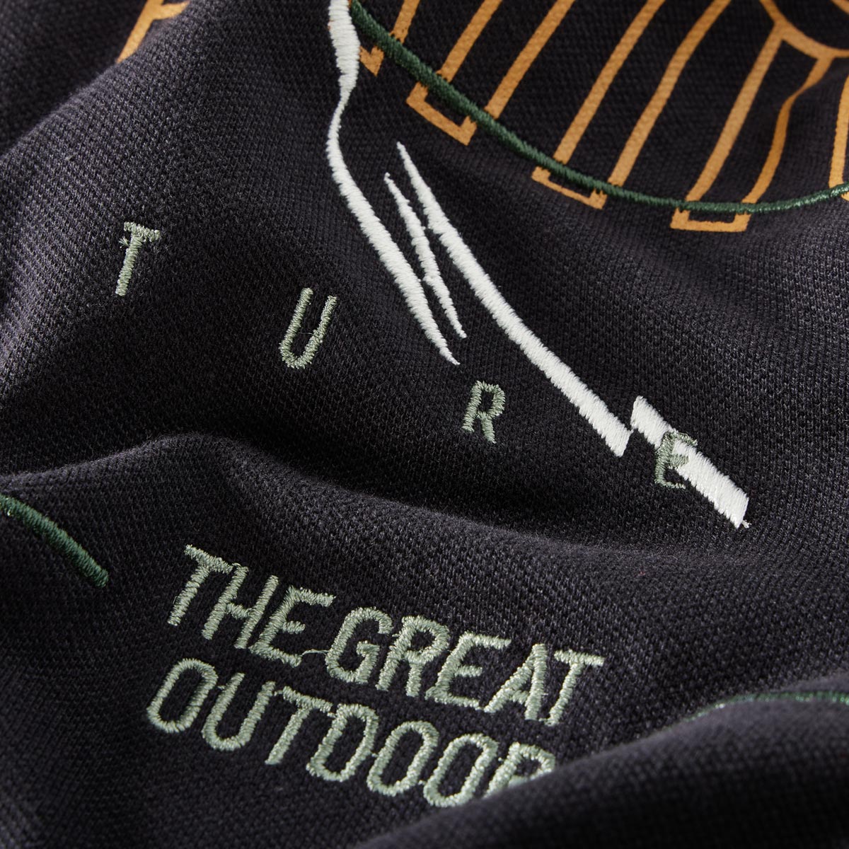 North Poloshirt mit Elasthan schwarz