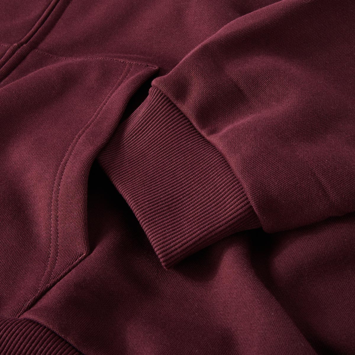LACOSTE Sweatjacke aus Baumwolle dunkelrot