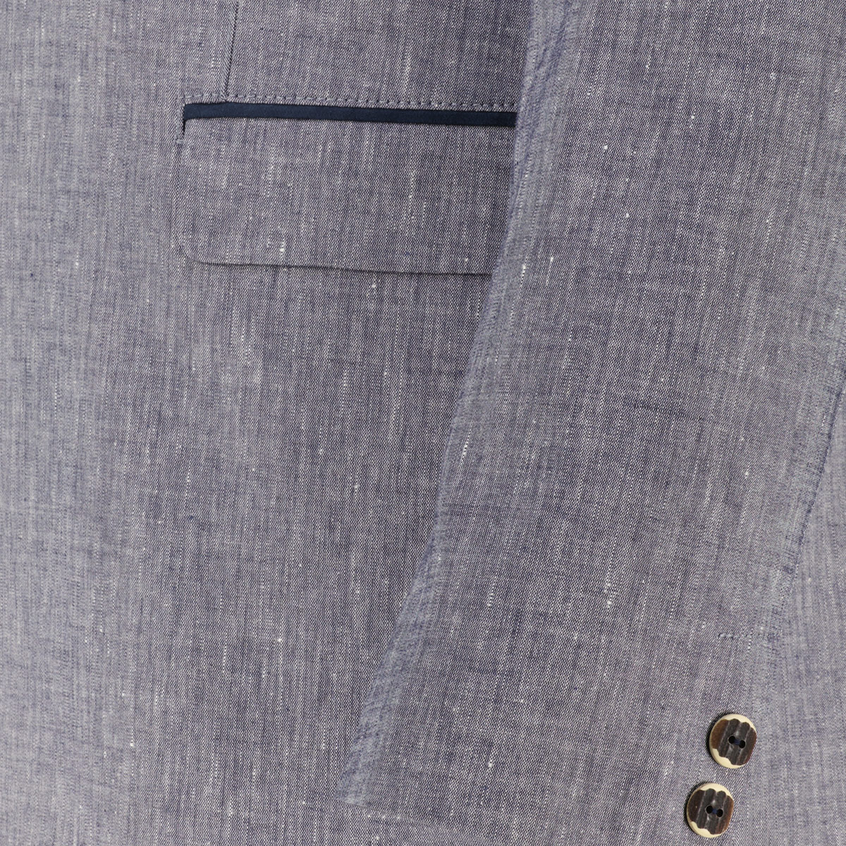 Weis Trachtensakko aus Leinenmischung blau