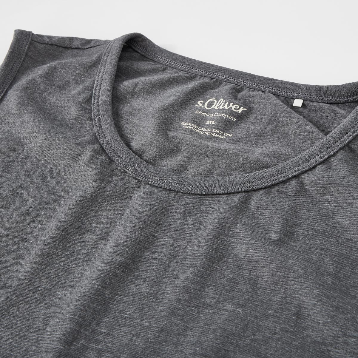 s.Oliver Tanktop aus Baumwolle grau