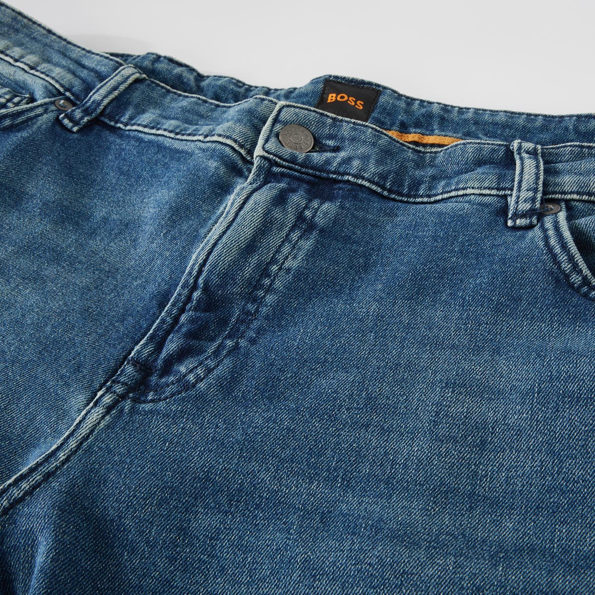 BOSS Stretch-Jeans "Re.Maine", Regular Fit mittelblau