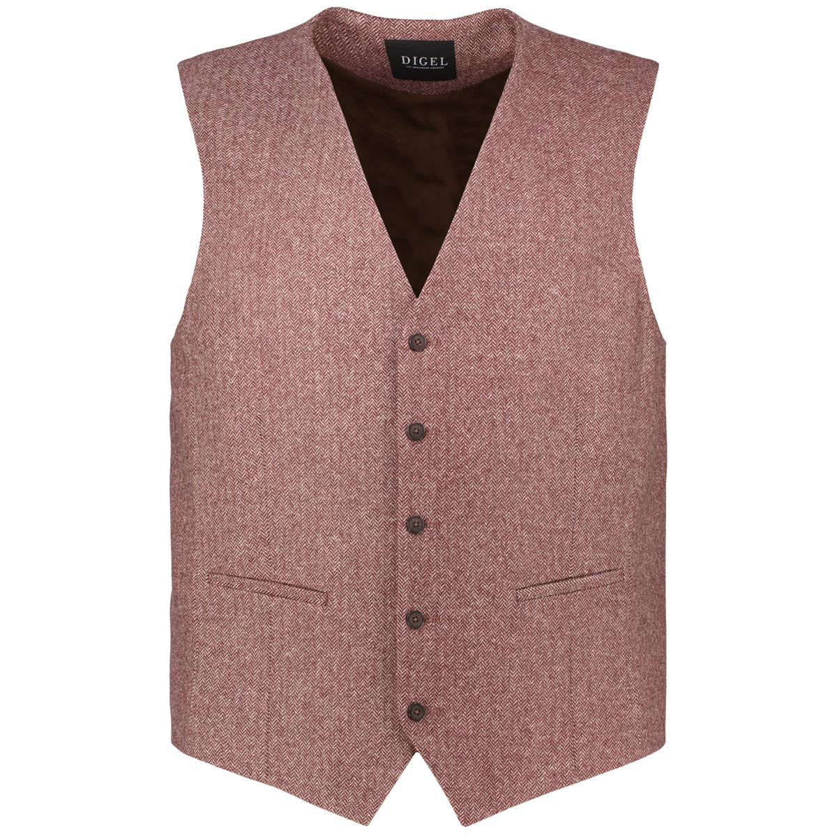 Digel Sakkoweste mit Stretch Farbe rot Größe: 60 günstig online kaufen