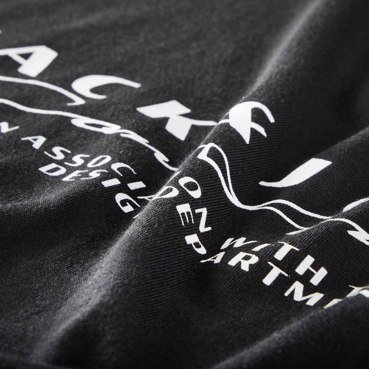 Jack&Jones T-Shirt mit Label-Print schwarz