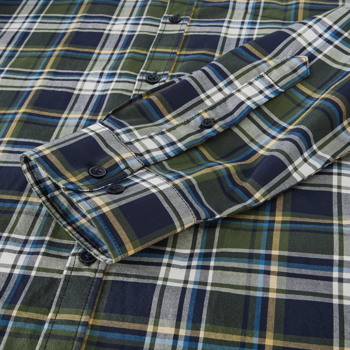 Pfundskerl Kariertes Freizeithemd dunkelgrün