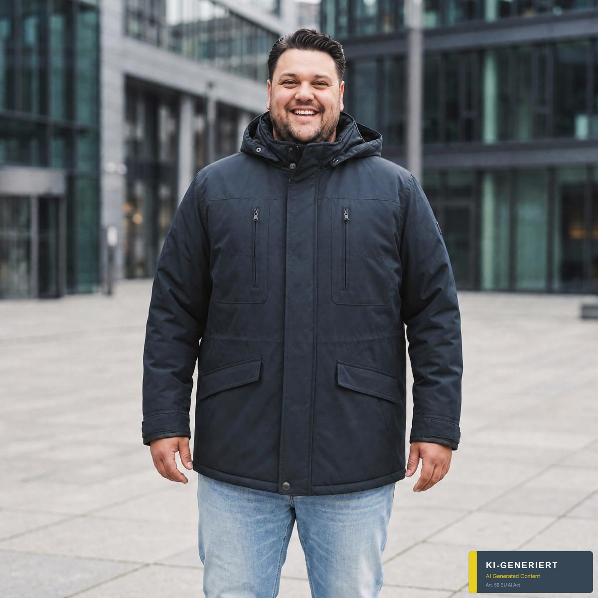 Wellensteyn Wattierte Funktionsjacke "Golfjacke", wind- und wasserdicht dunkelblau