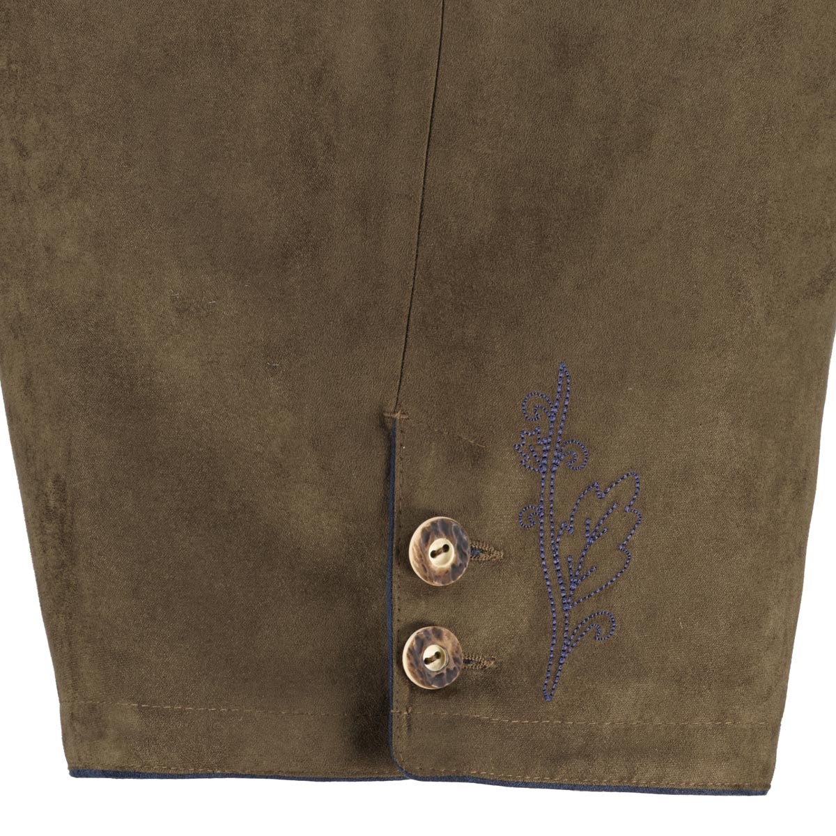 Weis Lederhose in Velours-Optik braun Weis Lederhose in Velours-Optik braun