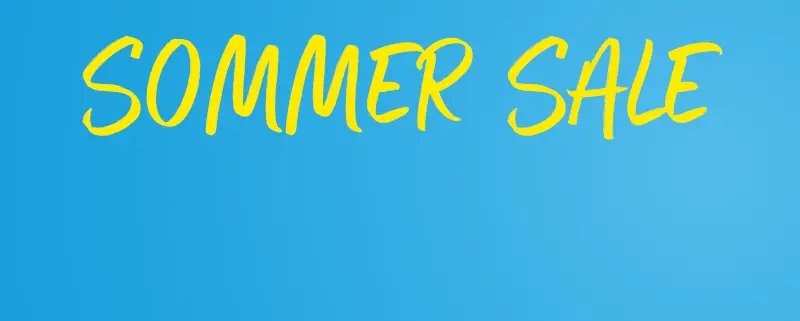Sommer Sale Banner mit bis zu 30 Prozent Rabatt auf Herrenmode in großen Größen und Hinweis auf reduzierte Preise