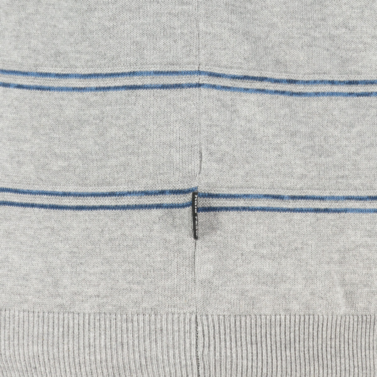 Hajo Strickpullover aus Baumwollmischung mittelgrau