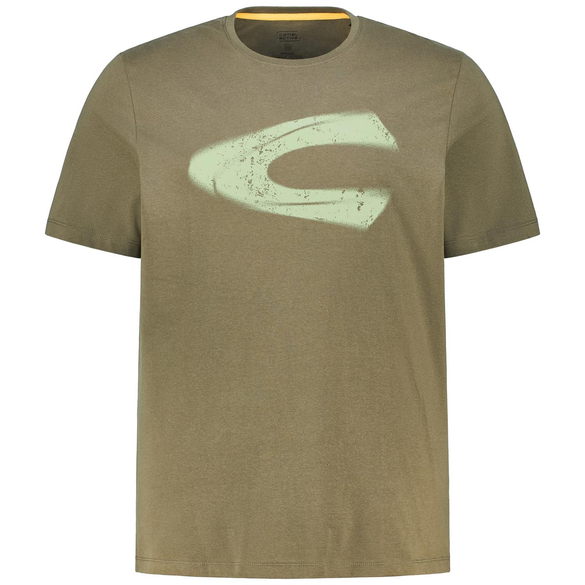T-Shirt mit Label-Print