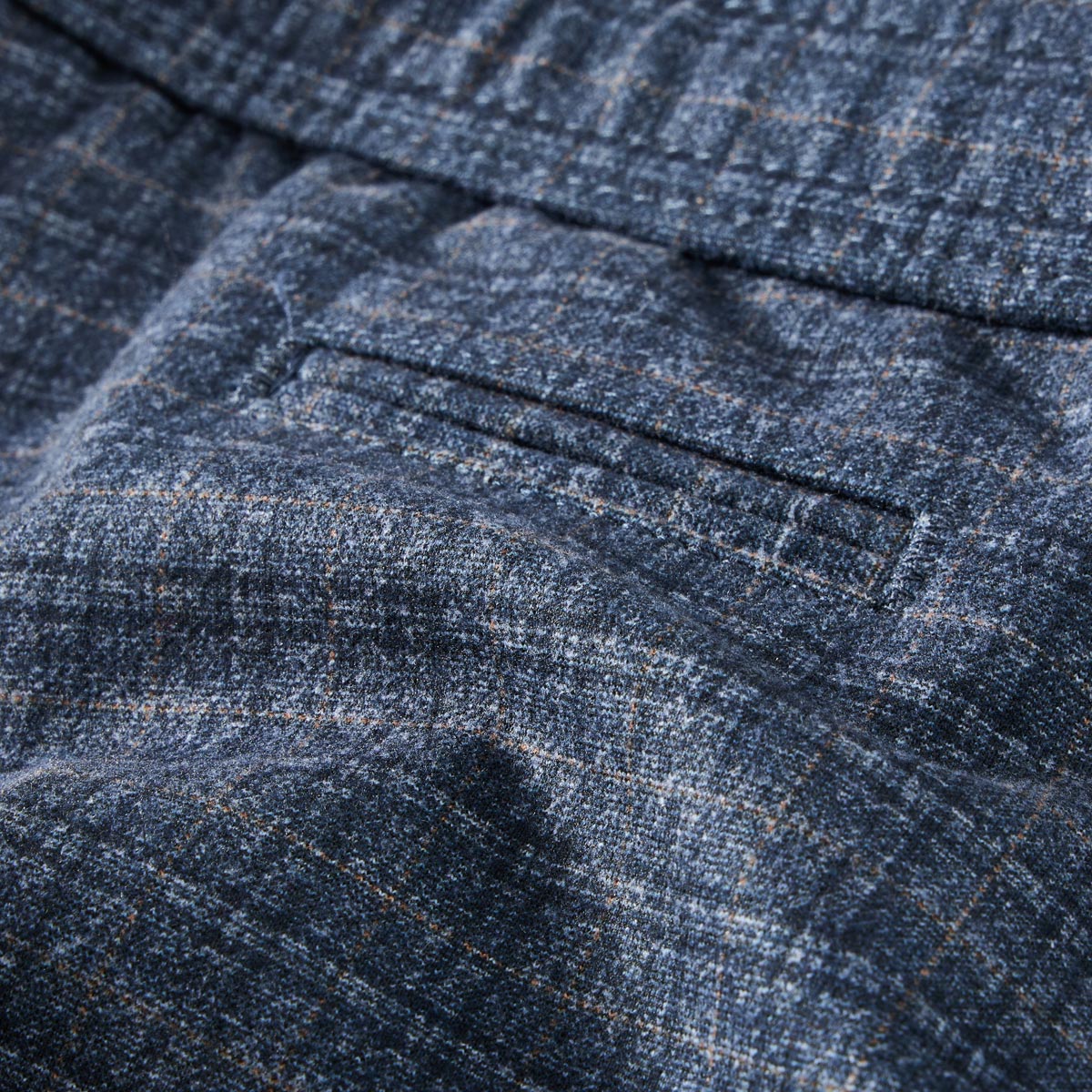 bugatti Chinos aus Stretch-Jersey, Tapered Fit blau