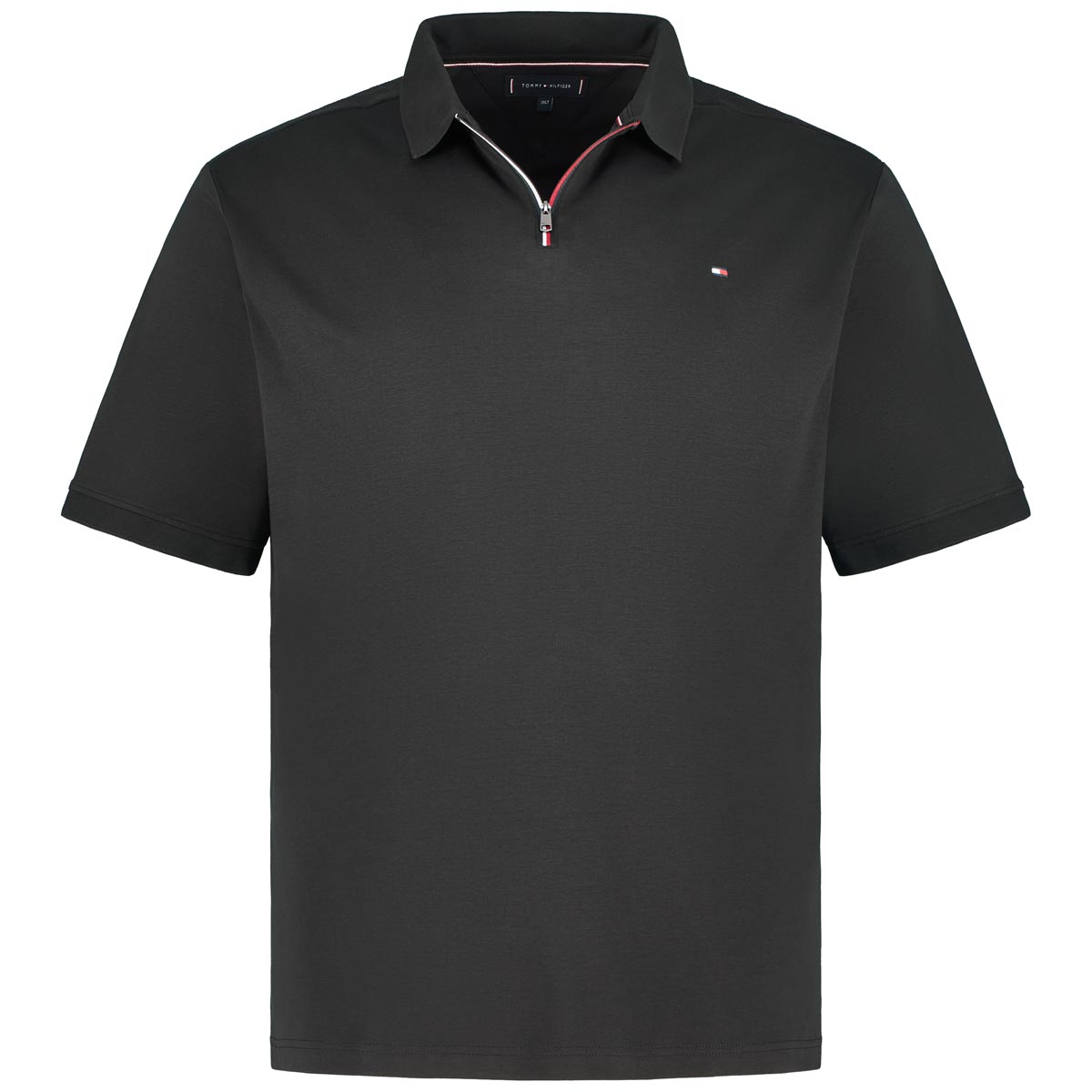 Tommy Hilfiger Poloshirt mit Kontrastdetails Farbe schwarz Größe: 3XL günstig online kaufen