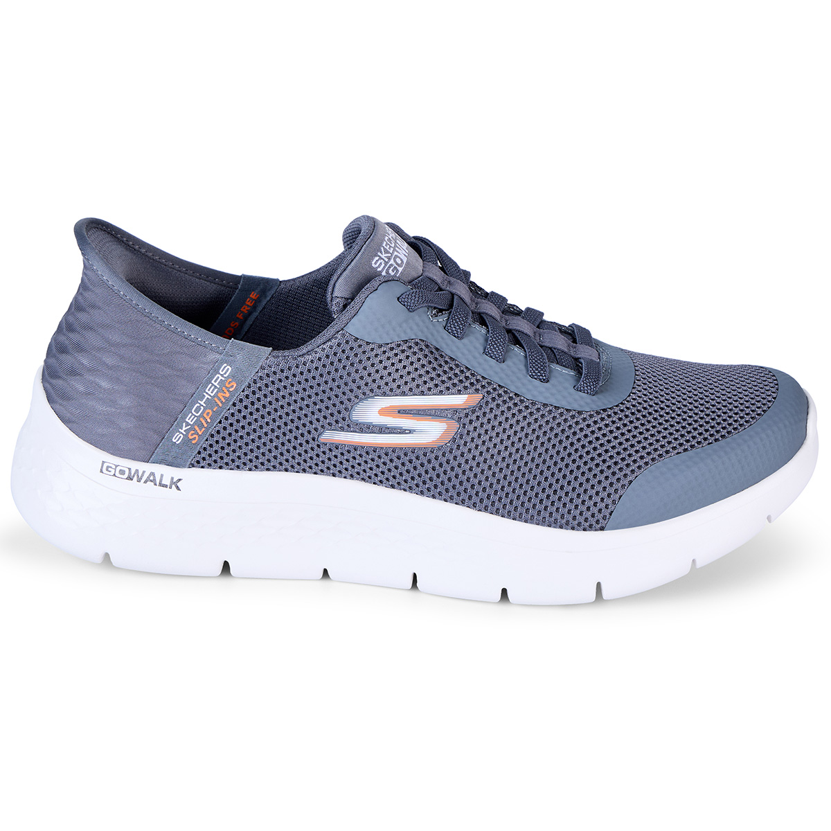 SKECHERS Sneaker mit "Memory Foam" - Sohle, atmungsaktiv grau