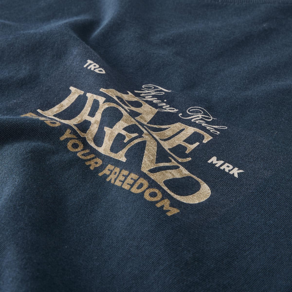 PME LEGEND T-Shirt mit Label-Print dunkelblau