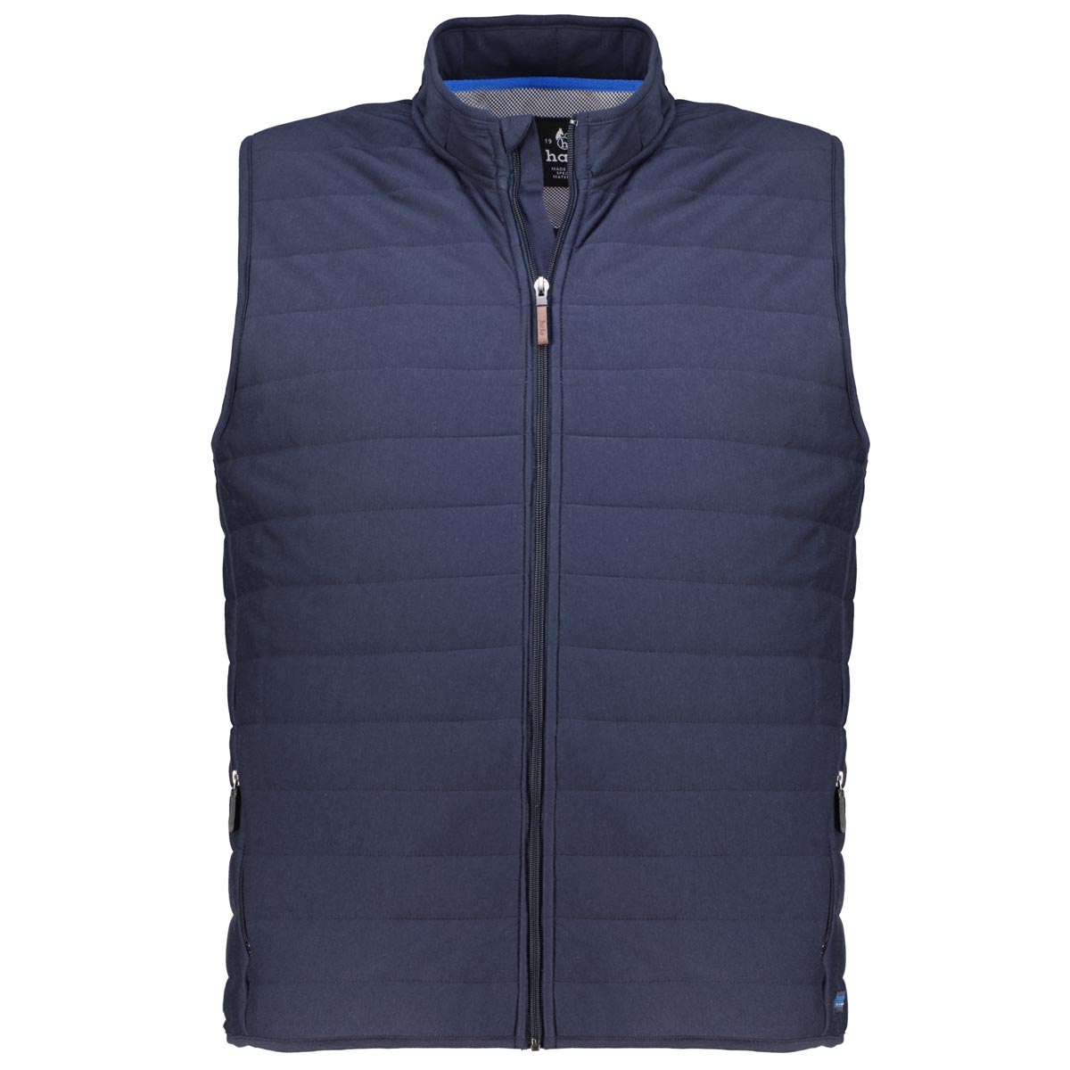 Hajo Gesteppte Weste aus Jersey Farbe marine Größe: 3XL günstig online kaufen