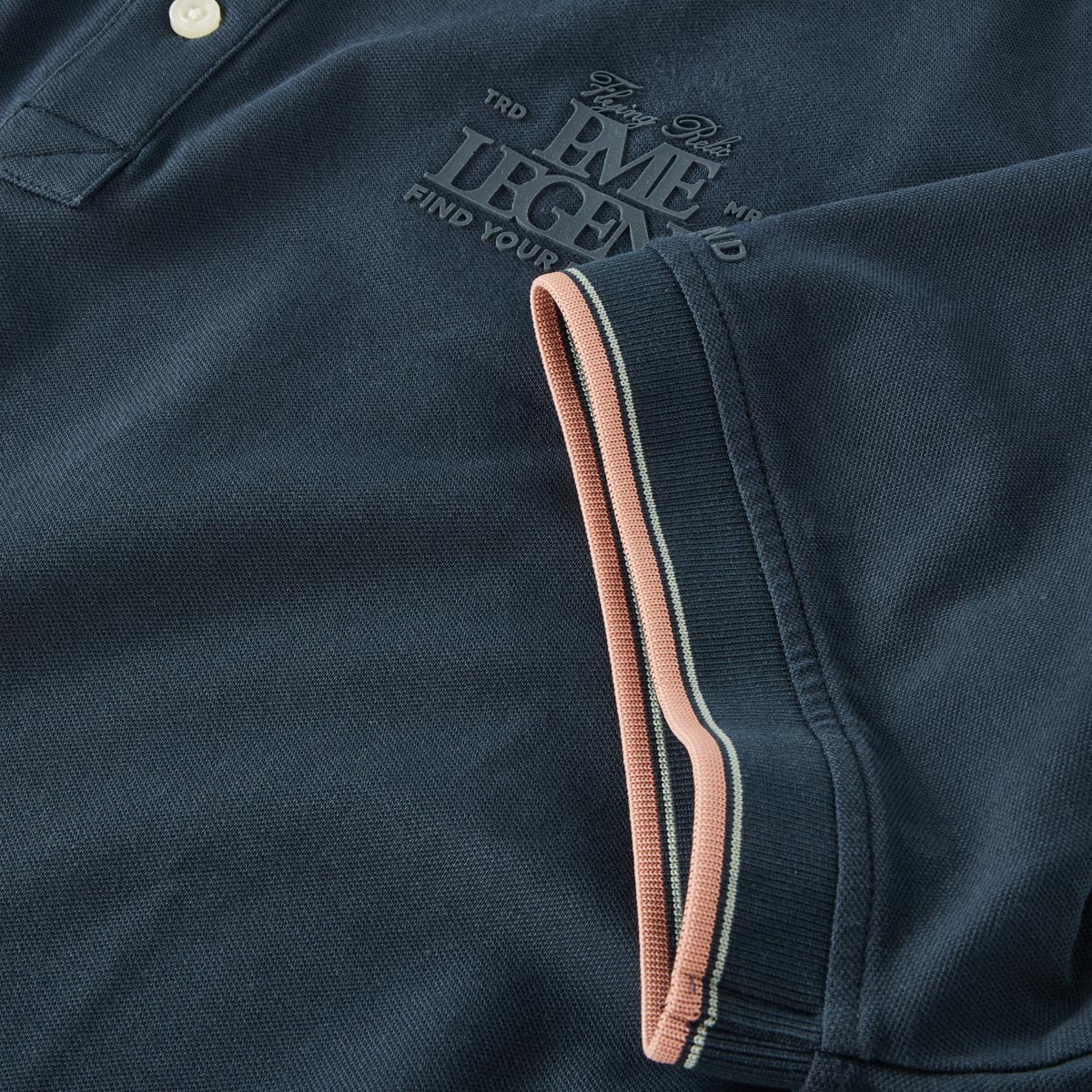 PME LEGEND Poloshirt mit Stretch dunkelblau