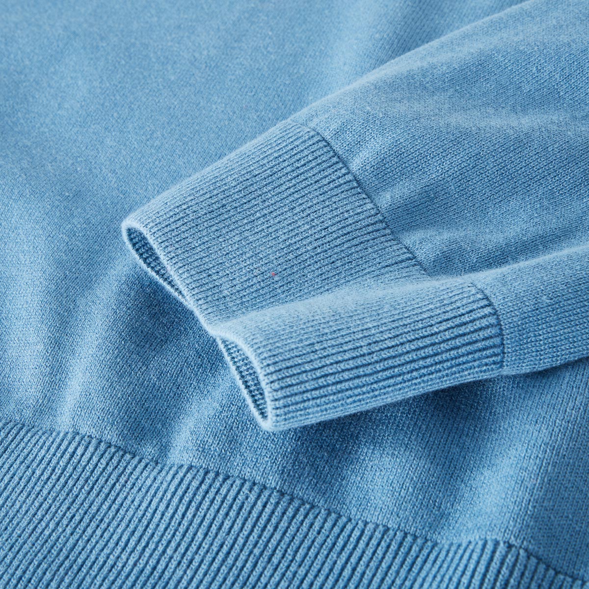 s.Oliver Feinstrickpullover aus Baumwolle blau/grün