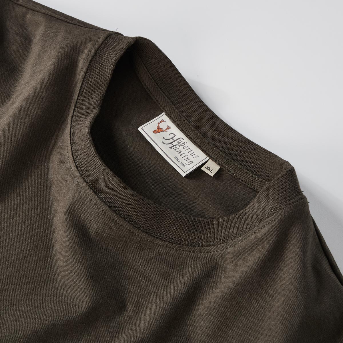 Hubertus T-Shirt  mit Motiv-Print oliv