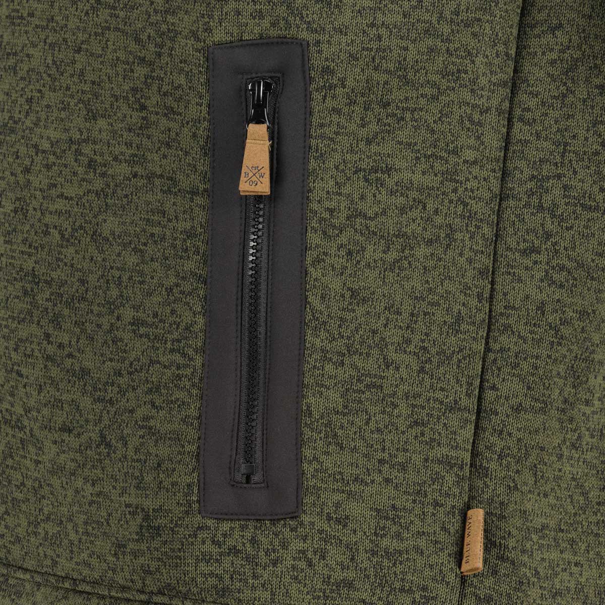 Blue Wave Strickfleecejacke, wasserabweisend oliv