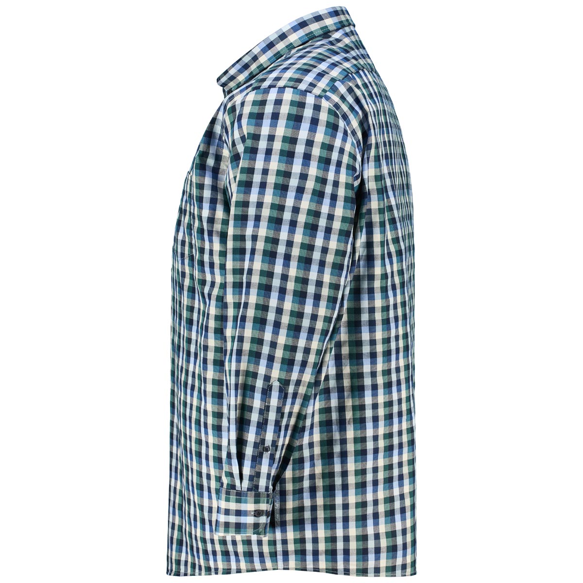 CASA MODA Kariertes Freizeithemd blau/grau