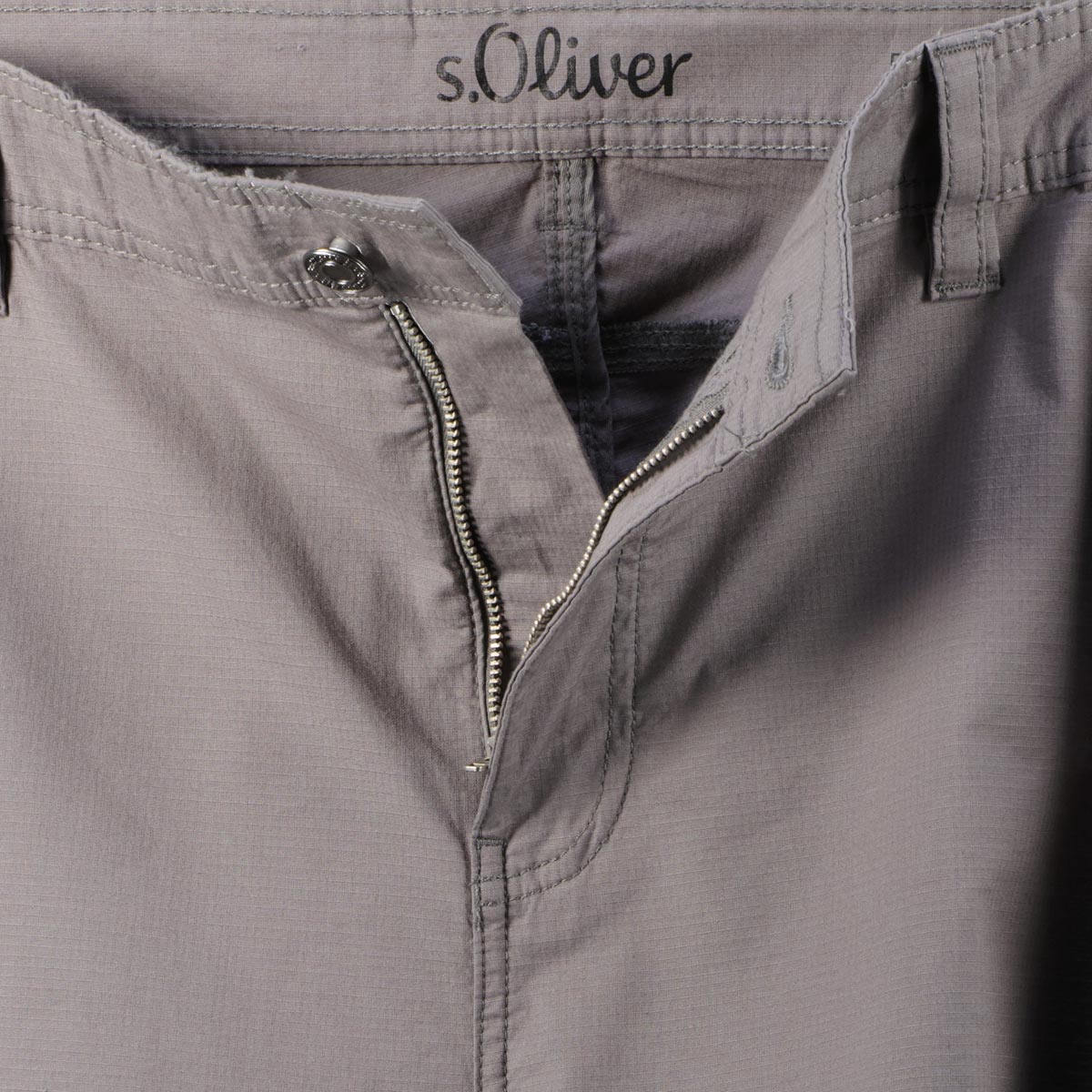 s.Oliver Cargo-Shorts mit Elasthan grau