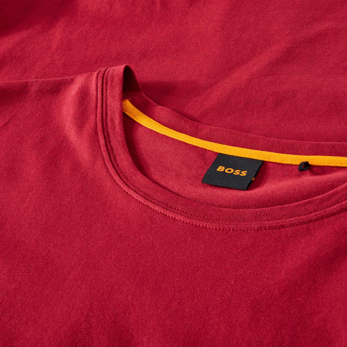 BOSS T-Shirt aus Baumwolle karmin