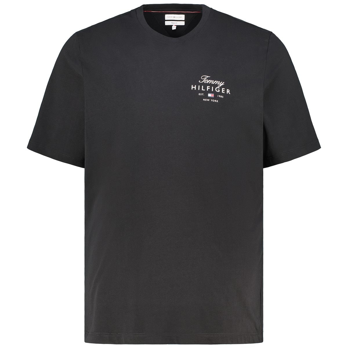 Tommy Hilfiger T-Shirt Mit Label-Print Farbe Schwarz Größe, 5XL