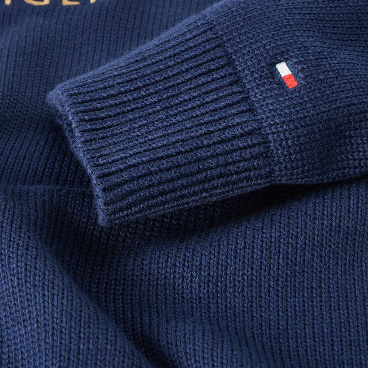 Tommy Hilfiger Pullover mit Stickerei dunkelblau