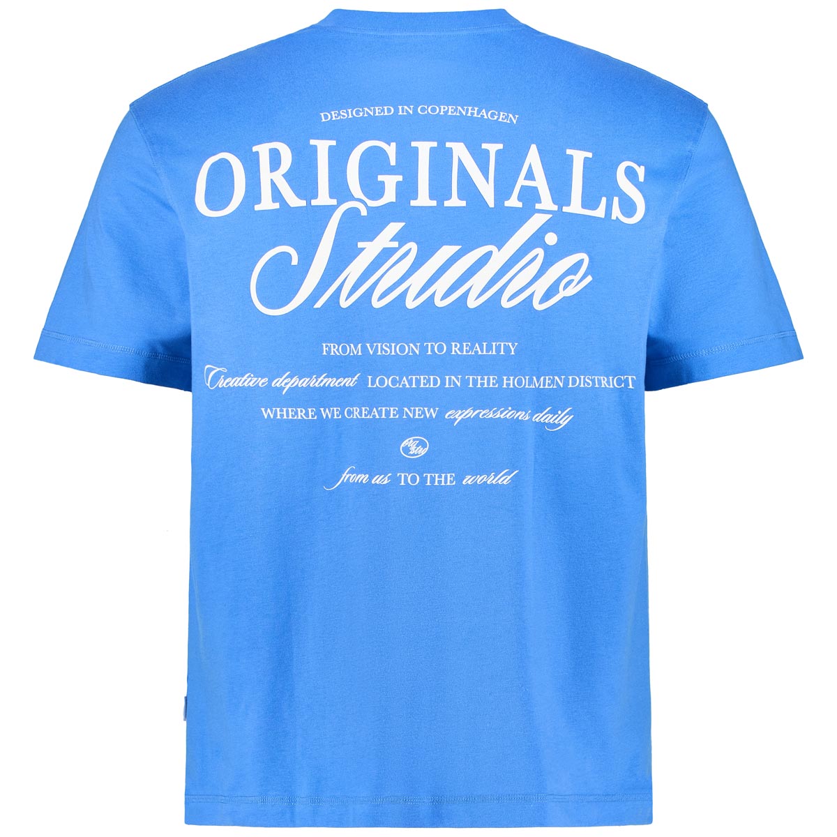 Jack&Jones T-Shirt mit Print auf Vorder- und Rückseite marine