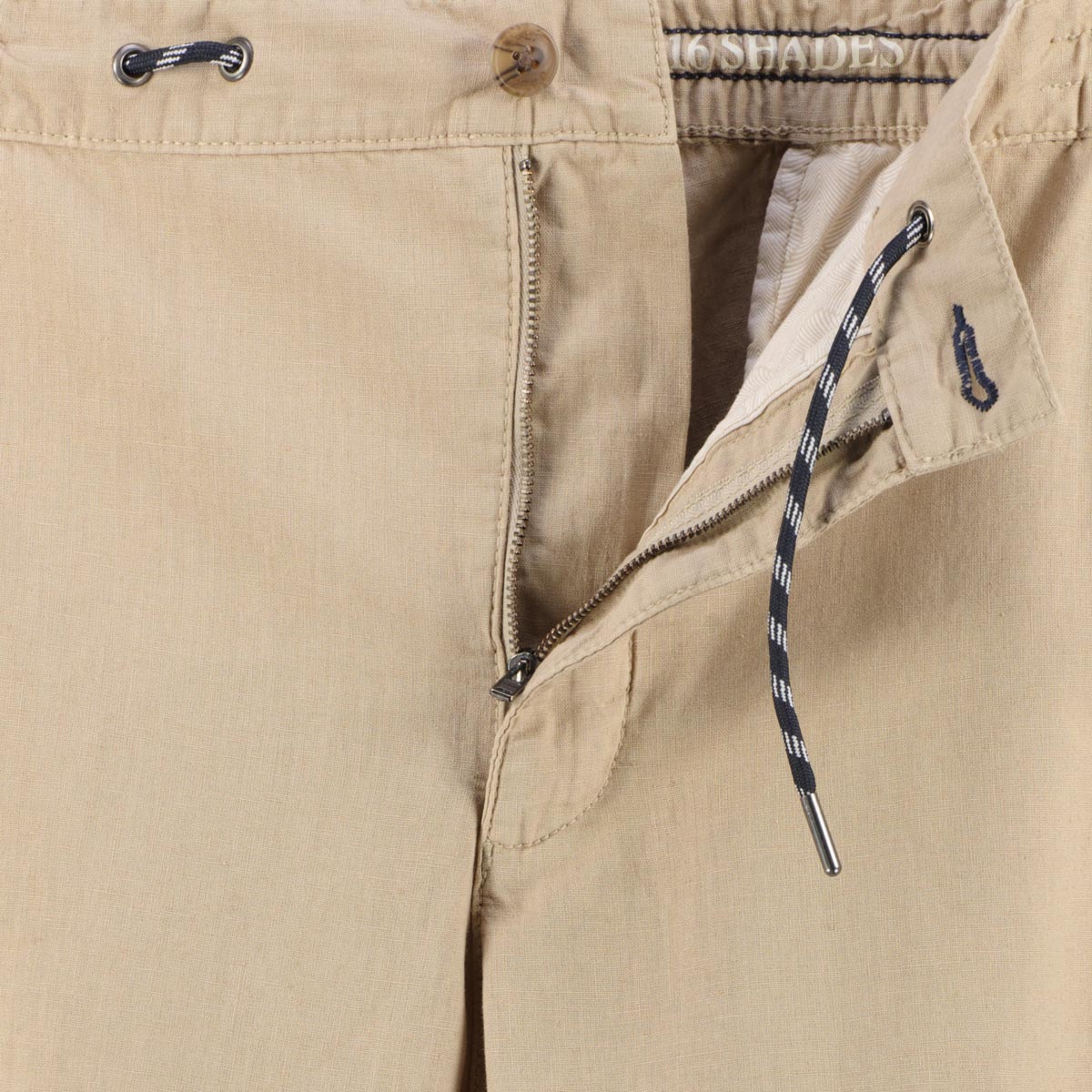 Redpoint Chino-Shorts mit Leinen sand