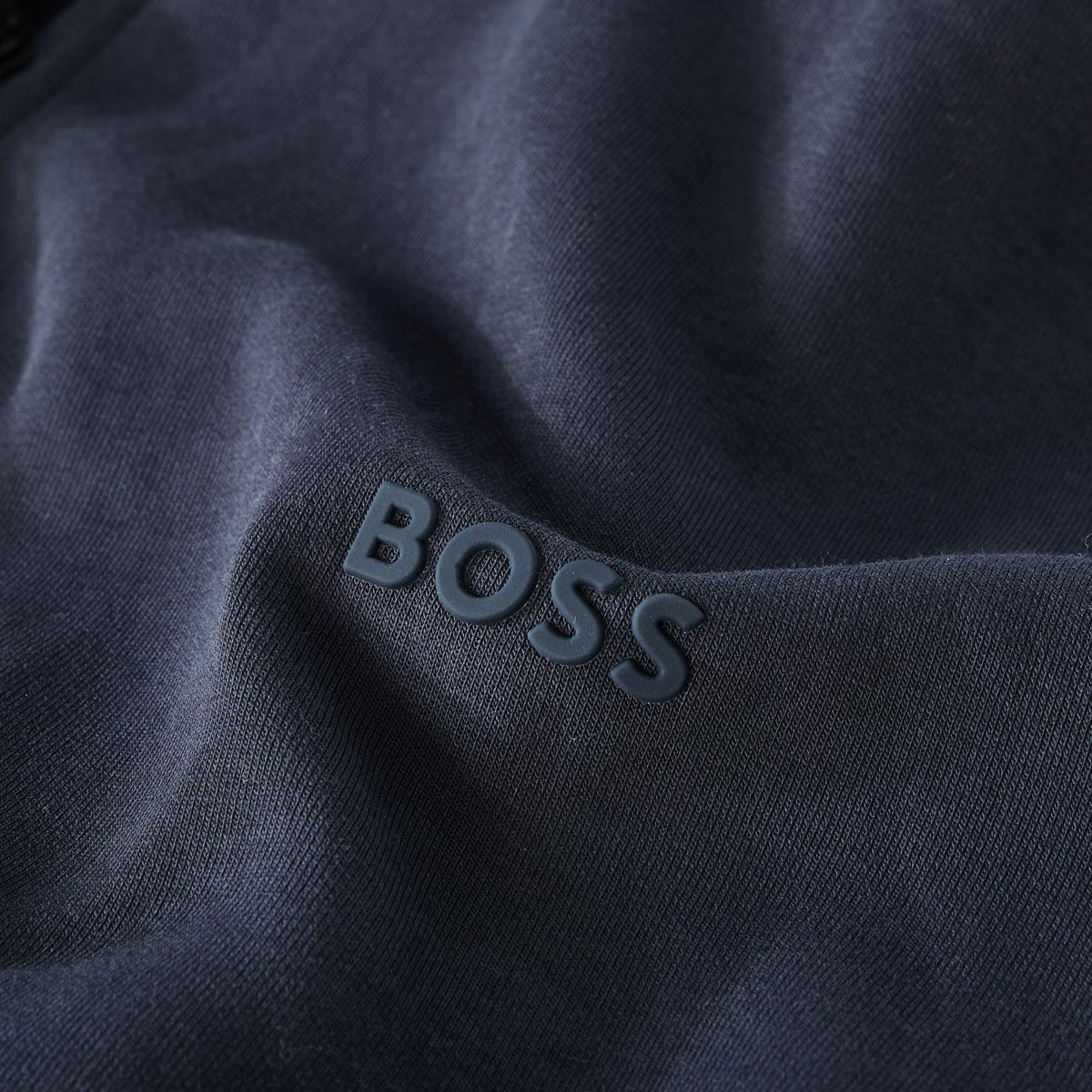 BOSS Sweatjacke mit Stretch dunkelblau