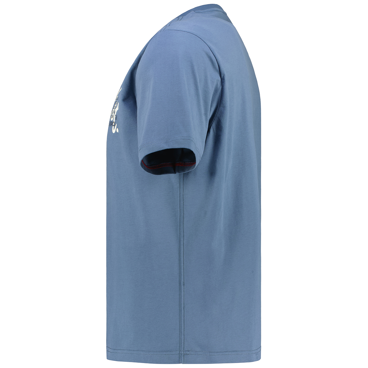 Lerros T-Shirt mit Label-Print hellblau