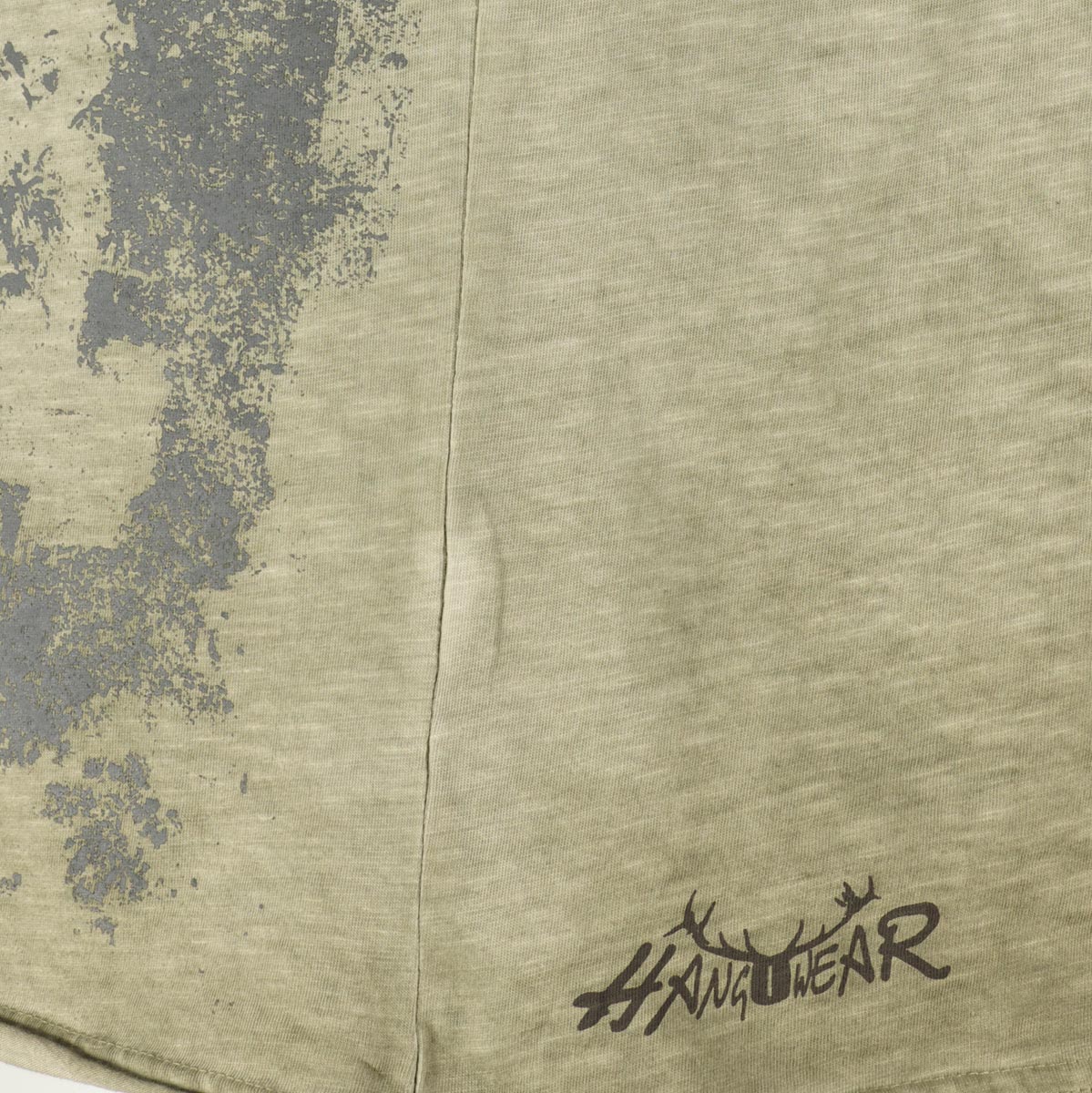 HangOwear T-Shirt mit Print "Sturschädl" oliv