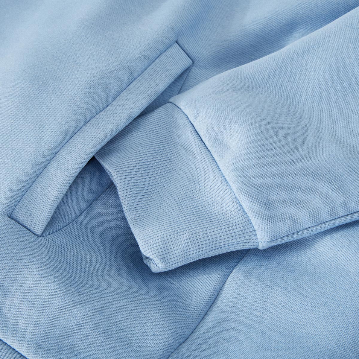 RAGMAN Sweatshirt aus Baumwollmischung hellblau