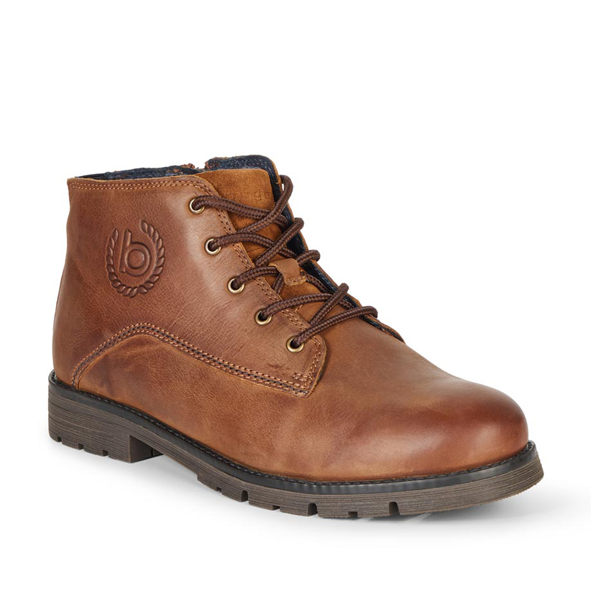 Lederboots mit Warmfutter und Reißverschluss