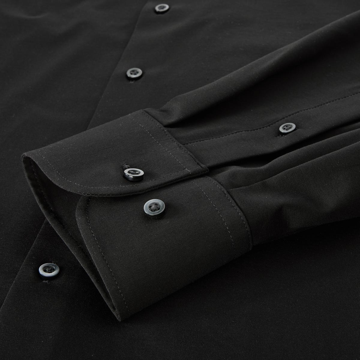 CASA MODA Businesshemd aus Stretch-Jersey schwarz