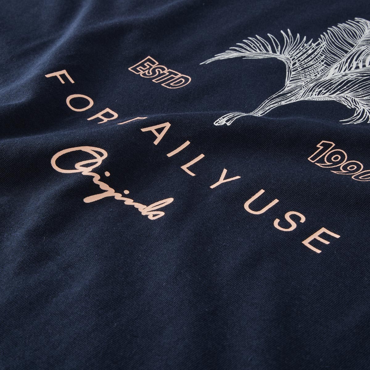 Jack&Jones T-Shirt aus Biobaumwolle marine