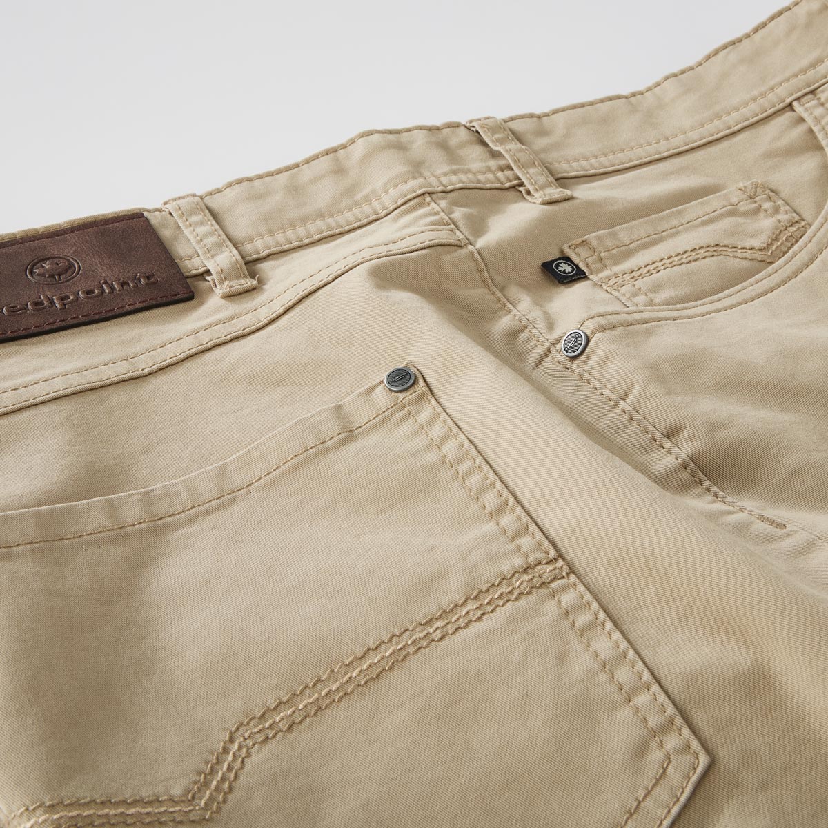 Redpoint Baumwollhose "Montreal" mit Stretch, Tapered Fit beige