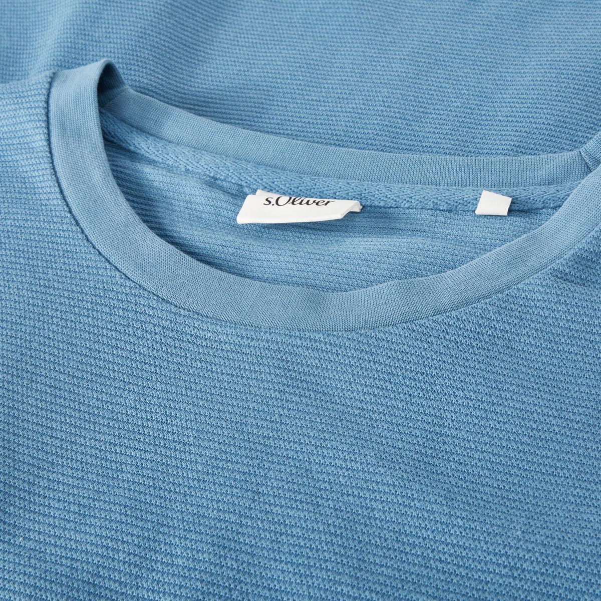 s.Oliver Basic-T-Shirt mittelblau