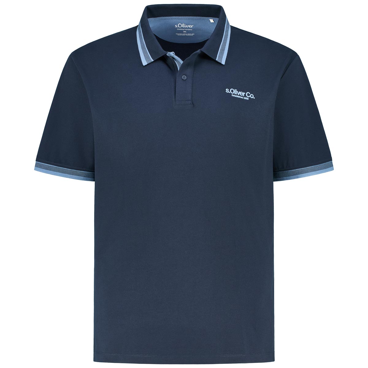 s.Oliver Poloshirt mit Elasthan Farbe dunkelblau Größe: 6XL günstig online kaufen