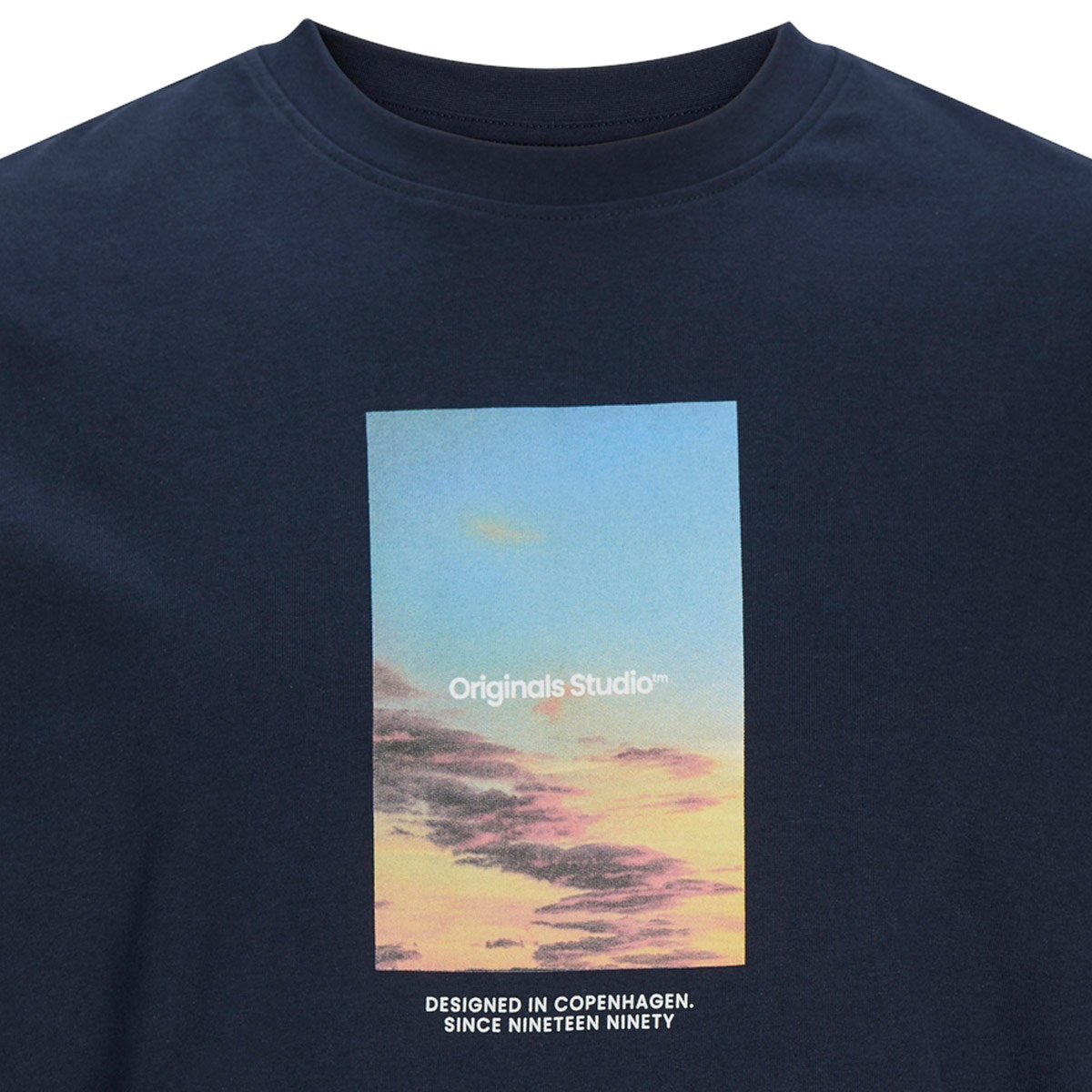 Jack&Jones T-Shirt mit Foto-Print marine