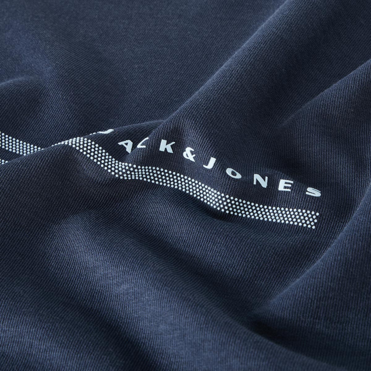 Jack&Jones T-Shirt aus Materialmix blau