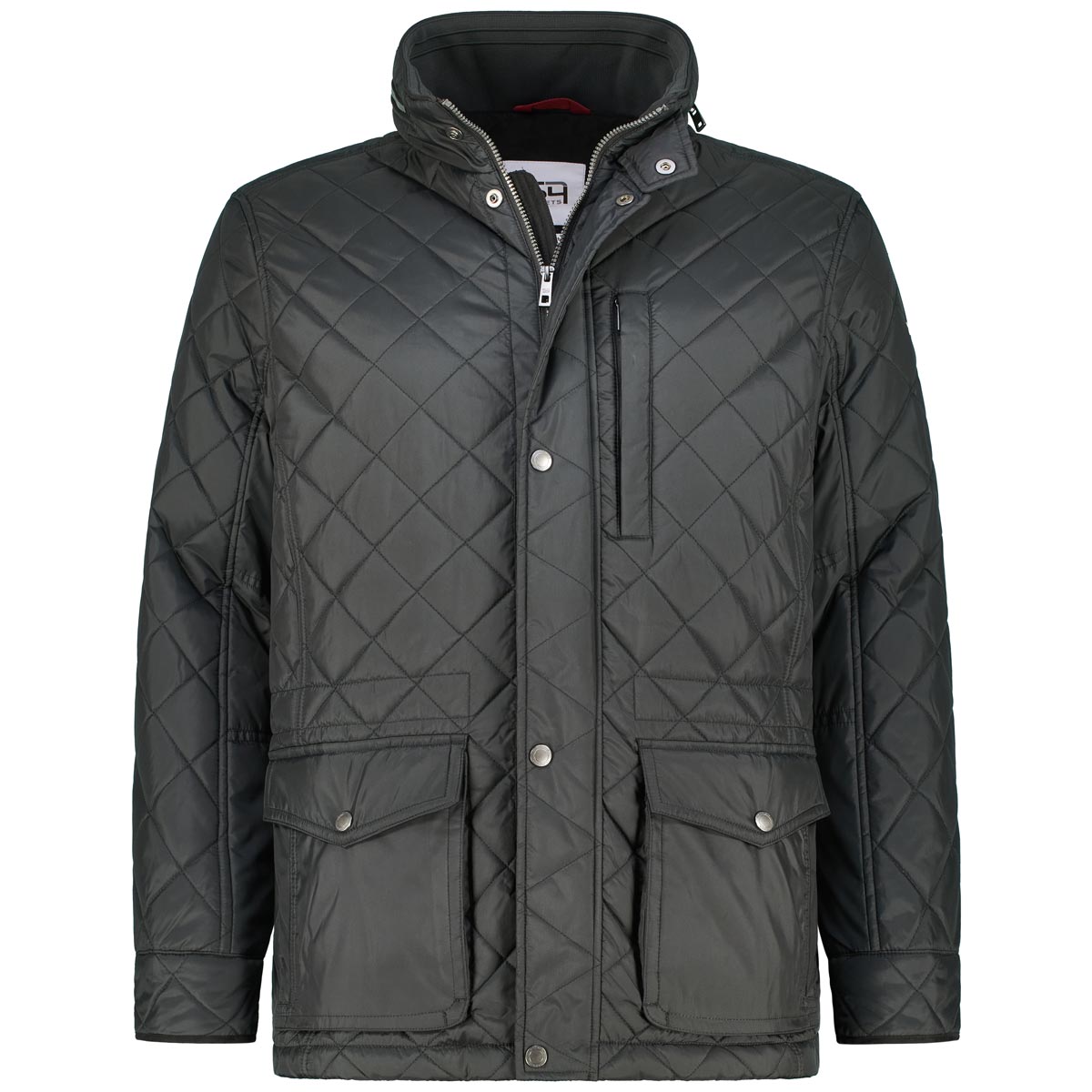 Steppjacke mit Kontrastdetails, wasserabweisend