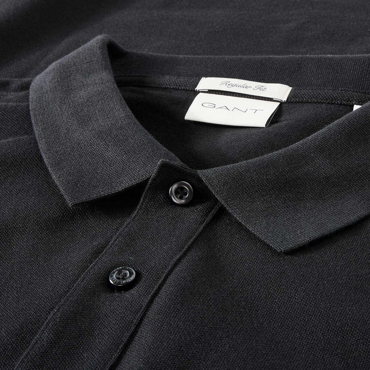 Gant Poloshirt aus Baumwolle schwarz