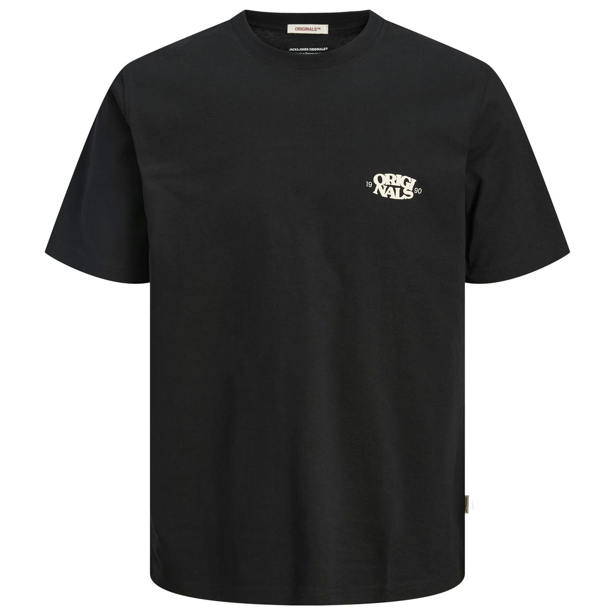 Jack&Jones T-Shirt mit Print auf Vorder- und Rückseite schwarz